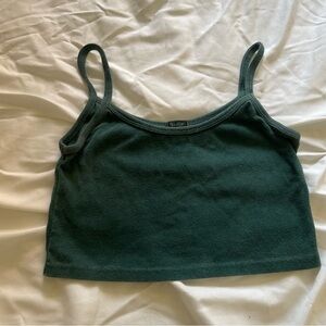 BRANDY MELVILLE GREEN CROPPED TANK